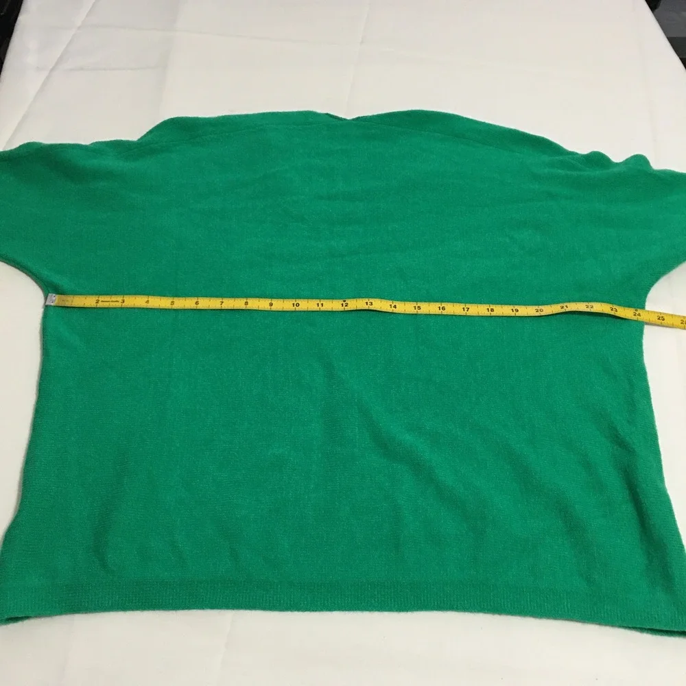 Lilly Pulitzer Womens Sevie Sweater Large Green Dolman Sleeve V-Neck